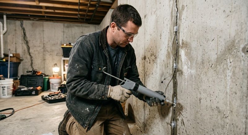 Basement Crack Repair in Loudoun County, VA