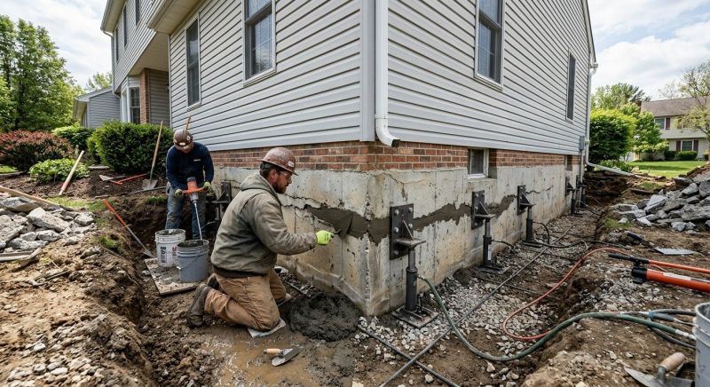 Basement Foundation Repair in Montgomery Village, MD