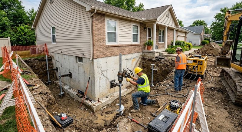 Building Foundation Repair in Damascus, MD