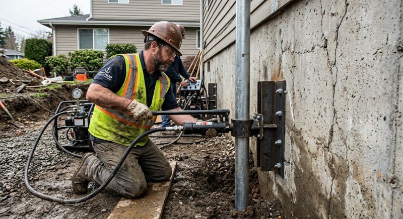 Concrete Foundation Leveling in Leesburg, VA