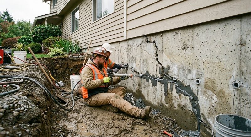 Cracked Foundation Repair in Great Falls, VA