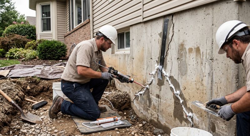 Cracked Foundation Repair in Hyattsville, MD