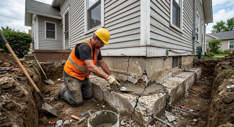 Cracked Foundation Repair in Rockville, MD