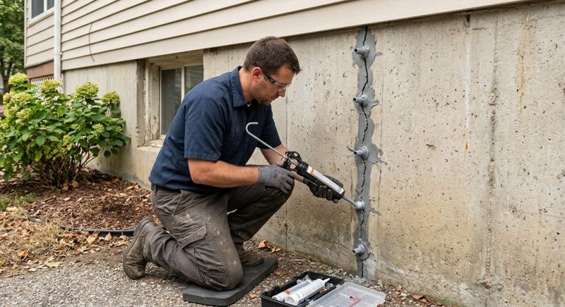 Foundation Crack Sealing in Loudoun County, VA