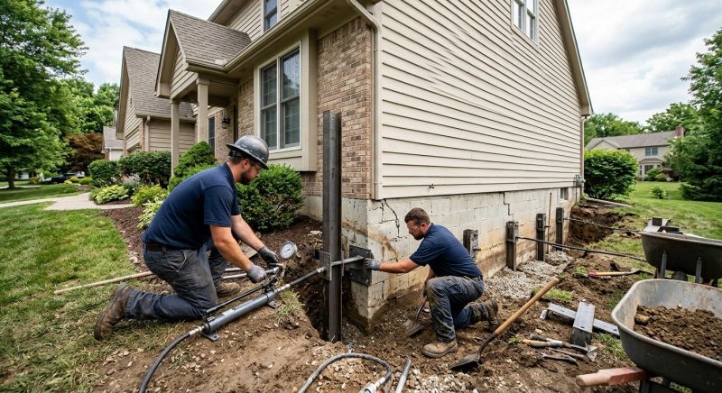 Foundation Pier Repair in Loudoun County, VA