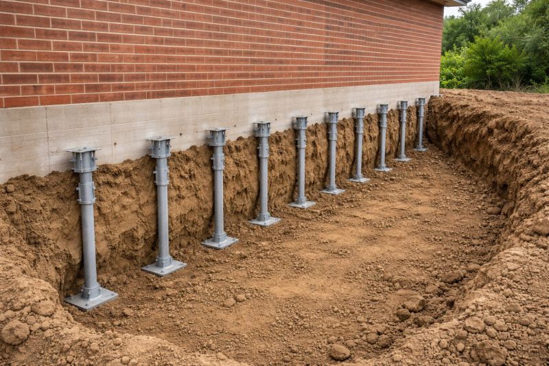 Helical Piers Installation in Loudoun County, VA