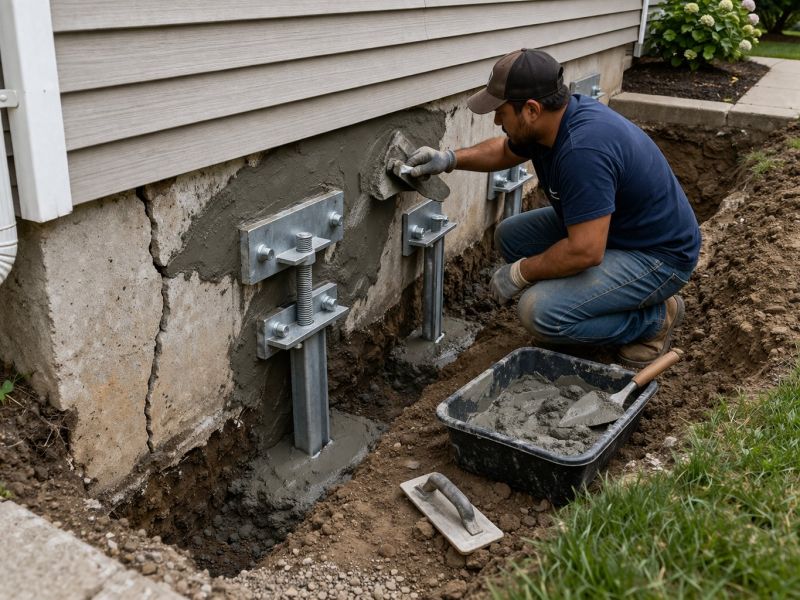 House Foundation Repair in Reston, VA