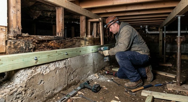 Sinking Foundation Repair in Bristow, VA