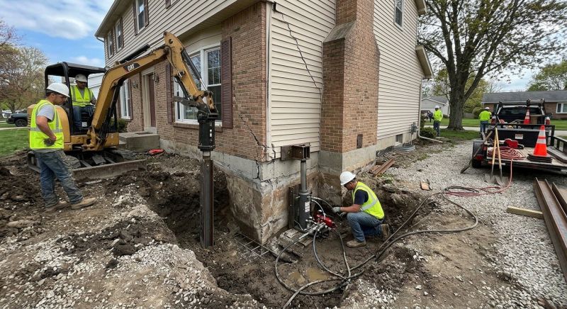Sinking Foundation Repair in Lorton, VA