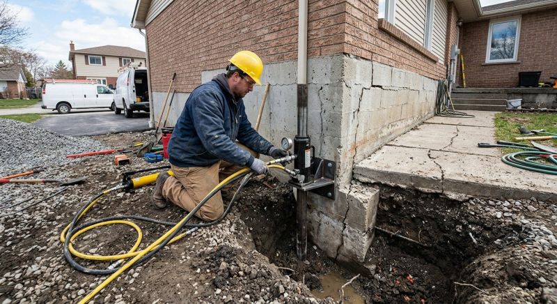 Sinking Foundation Repair in Silver Spring, MD
